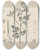 Triptych art skateboard deck of Friedrich Berge Giftpflanzenbuch Pl39 by Friedrich Berge (1811-1883)