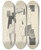 Triptych art skateboard deck of Roger De La Fresnaye Paludes Pl 5 by Roger De La Fresnaye (1885-1925)
