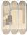 Triptych art skateboard deck of Lon Spilliaert Les Serres Chaudes 5 by Leon Spilliaert (1881-1946)