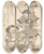 Triptych art skateboard deck of Kitagawa Utamaro Souvenir Print From Tsu Benkei With Weaponry And A Demon With A Samisen by Kitagawa Utamaro (1753-1806)