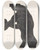 Triptych art skateboard deck of Reijer Stolk Anatomische Studie Van De Zij En Armspieren Van Een Man In Silhouet by Reijer Stolk (1896-1945)