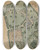 Triptych art skateboard deck of Virginia Richards Jumel Estate by Virginia Richards