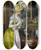 Triptych art skateboard deck of Gunnar Berndtson The Mirror by Gunnar Berndtson (1854-1895)