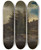 Triptych art skateboard deck of Adolph Tidemand Landscape From Nes In Hallingdal by Adolph Tidemand (1814-1876)