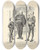 Triptych art skateboard deck of Sir John Tenniel A Free Hand by Sir John Tenniel (1820-1914)