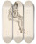 Triptych art skateboard deck of Alfred William Finch Malliharjoitelma Istuva Nainen by Alfred William Finch (1854-1930)