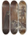 Triptych art skateboard deck of Robert Smirke Prospero And Ariel by Robert Smirke (1752-1845)