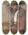 Triptych art skateboard deck of Ignacio Zuloaga Thepicador El Coriano by Ignacio Zuloaga (1870-1945)