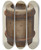 Triptych art skateboard deck of Ethel Dougan Butter Mold by Ethel Dougan