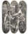 Triptych art skateboard deck of Georg Haas Herkules Og Diomedes by Georg Haas (1756-1817)