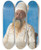 Triptych art skateboard deck of Vasily Vereshchagin Parsi Priest Fire Worshiper Bombay by Vasily Vereshchagin (1842-1904)