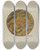 Triptych art skateboard deck of Eugene Shellady Pa German Plate_6 by Eugene Shellady