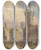 Triptych art skateboard deck of Thomas Shotter Boys Rathaus From Old Town Square Prague_2 by Thomas Shotter Boys (1803-1874)