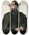 Triptych art skateboard deck of Erik Werenskiold Portrait Of Professor Amund Helland by Erik Werenskiold (1855-1938)