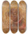 Triptych art skateboard deck of Tadeusz Makowski Sketch Of A Head With Fair Hair by Tadeusz Makowski (1882-1932)
