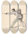 Triptych art skateboard deck of Friedrich Carl Von Scheidlin At Play I by Friedrich Carl Von Scheidlin (1822-1913)