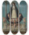 Triptych art skateboard deck of Jos Campeche Y Jordn Virgin Of Solitude From The Mnimos De La Victoria Convent by Jose Campeche Y Jordan (1751-1809)