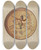 Triptych art skateboard deck of Jack Carr Pa German Pie Plate by Jack Carr