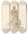 Triptych art skateboard deck of William Alexander A Chinese Warrior by William Alexander (1767-1816)
