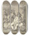 Triptych art skateboard deck of Tiberius Dominikus Wocher Sitzender Bauer Mit Groem Hut Bei Seinem Gepck Rastend Und Sechs Begleiter by Tiberius Dominikus Wocher (1728-1799)
