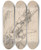 Triptych art skateboard deck of Charlesantoine Coypel River God And Another Male Figure by Charles-Antoine Coypel (1694-1752)