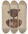 Triptych art skateboard deck of James Drake Iron Grease Lamp by James Drake
