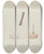 Triptych art skateboard deck of Oscar Bluhme Plinker And Wood Block_2 by Oscar Bluhme