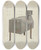 Triptych art skateboard deck of Vincent P Rosel Tin Stove by Vincent P Rosel