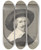 Triptych art skateboard deck of Gerard Van Nijmegen Portret Van Frans Gijsels by Gerard Van Nijmegen (1735-1808)