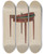 Triptych art skateboard deck of Harry Eisman Card Table_1 by Harry Eisman
