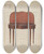 Triptych art skateboard deck of Ernest A Towers Jr Sheraton Wall Table by Ernest A Towers Jr (20-)