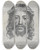 Triptych art skateboard deck of Claude Mellan The Sudarium Of Saint Veronica by Claude Mellan (1598-1688)