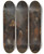 Triptych art skateboard deck of Robert Smirke Man Seated While Speaking To A Soldier Who Is Standing by Robert Smirke (1752-1845)