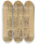 Triptych art skateboard deck of Fedor Grigoryevich Solntsev Korsunskiia Vrata Izobrazhenie 5 by Fedor Grigoryevich Solntsev (1801-1892)