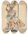 Triptych art skateboard deck of Ada Peacock People Of Argentina Brazil Paraguay And Uruguay_2 by Ada Peacock (20-)
