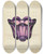Triptych art skateboard deck of John Tarantino Finger Bowl by John Tarantino (1935)