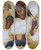 Triptych art skateboard deck of Ludwig Deutsch Studies Of Heads Feet And Hands by Ludwig Deutsch (1855-1935)