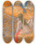 Triptych art skateboard deck of Edgar Degas Attente Dun Client by Edgar Degas (1834-1917)