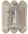 Triptych art skateboard deck of Thomas Byrne Carved Walnut Hall Rack by Thomas Byrne