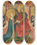 Triptych art skateboard deck of Master Of The Frndenberg Altarpiece Coronation Of The Virgin by Master Of The Frondenberg Altarpiece (14-)