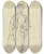 Triptych art skateboard deck of Otto Scholderer Stehende Frau Im Hochgeschlossenen Rschenkleid by Otto Scholderer (1834-1902)