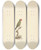 Triptych art skateboard deck of Luigi Balugani Agapornis Taranta Blackwinged Lovebird by Luigi Balugani (1737-1770)