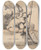 Triptych art skateboard deck of Salvator Rosa Three Soldiers One Seated On A Square Block Of Stone by Salvator Rosa (1615-1673)