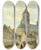 Triptych art skateboard deck of Stanislas Lpine Ouistreham Church In Normandy by Stanislas Lepine (1835-1892)