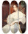 Triptych art skateboard deck of Ary Scheffer Portrait Prsum De La Princesse Louise Dorlans by Ary Scheffer (1795-1858)