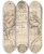 Triptych art skateboard deck of Pieter Verbruggen The Younger Design For A Sepulchral Monument_1 by Pieter Verbruggen The Younger (1648-1691)