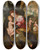 Triptych art skateboard deck of Girolamo Macchietti Madonna And Childwith Noli Me Tangere Beyond by Girolamo Macchietti (1535-1592)