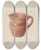 Triptych art skateboard deck of Gordon Saltar Pitcher_1 by Gordon Saltar