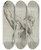 Triptych art skateboard deck of John Singer Sargent Male Torso With Pole by John Singer Sargent (1856-1925)