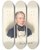 Triptych art skateboard deck of Ferdinand Georg Waldmller Prince Rudolph Joseph Of Colloredomansfeld by Ferdinand Georg Waldmuller (1793-1865)